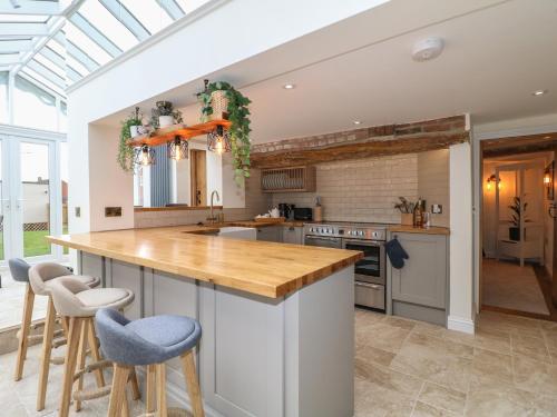 A szálláshely kívülről, 2 Back Lane in Thrussington