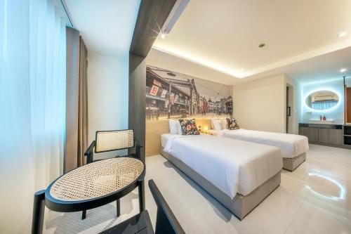 U Tor Yaowarat Room Type - Standard Twin - 2 Single Beds