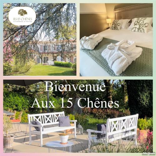 LES 15 CHENES Chambres d hôtes, parc arboré de 5000 m2 à 20KM du PUYDUFOU Une suite familiale et 3 chambres doubles chambre d'hôte La Forêt-sur-Sèvre