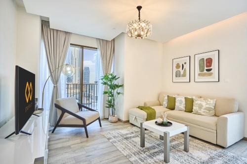 Bright and Modern City Apartment in Business Bay with Two Balconies, Pool, Gym, free Parking and Self Check In, Sleeps up to Four, by Stayfinity, Dubái (foto 6)