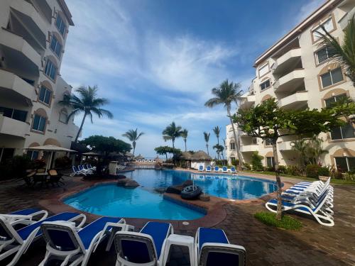 Úszómedence, Costa Bonita Mazatlán Departamento pie de playa Beach Resort (Costa Bonita Mazatlan Departamento pie de playa Beach Resort) in El Palmar