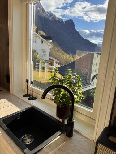 Fjord Cabin with Panoramic View & Private Balcony in Luster