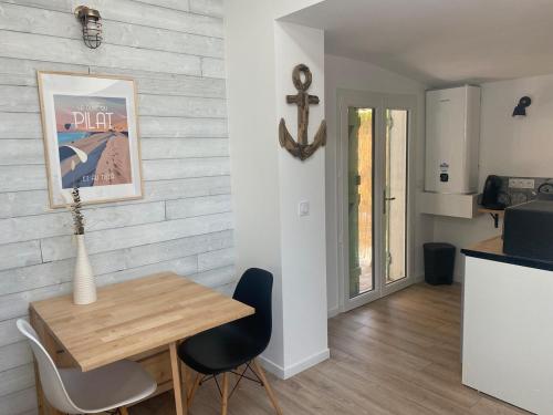 virtuve, Studio cosy Cadaujac in La Brede