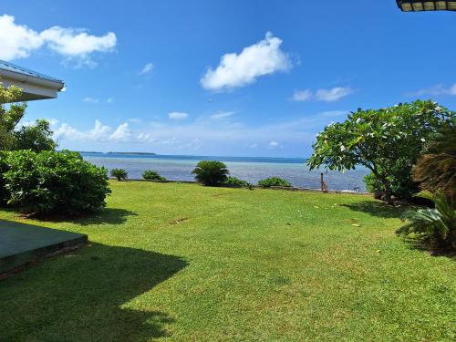 정원, Pension Tautiare Village in 마우피티 섬