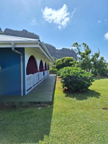 발코니/테라스, Pension Tautiare Village in 마우피티 섬