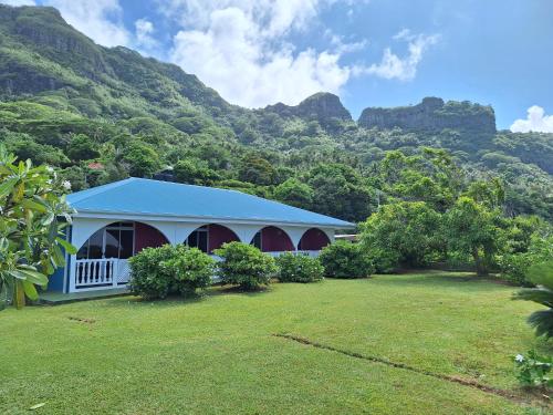 정원, Pension Tautiare Village in 마우피티 섬