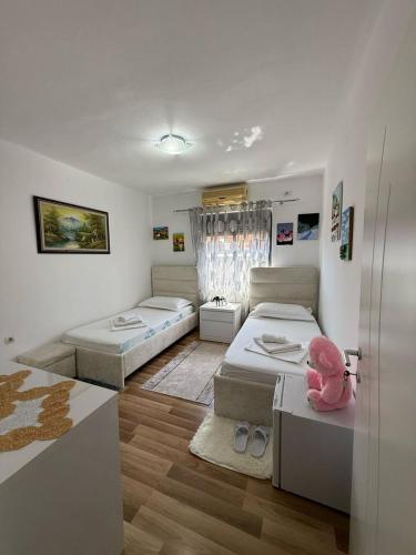 Twin Room with Bathroom room in Flat in Berat's Center & Great Terrace