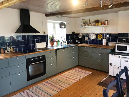 Kitchen, Fridfullt sommarhus mitt pa Osterlen in Garsnas