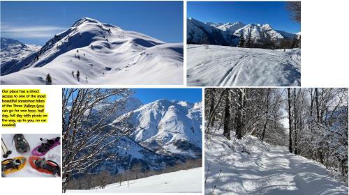 Scenic fully equipped studio in Les Varcins