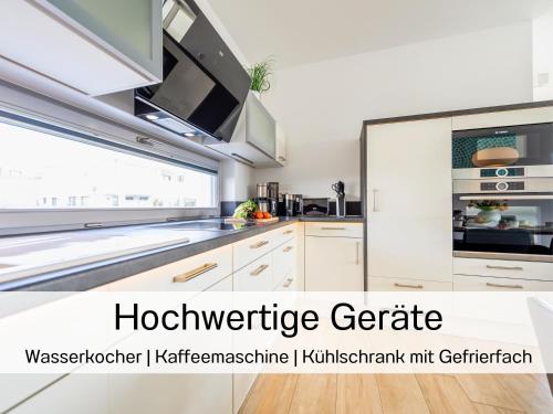 Facilities, Ostsee-Traumferienwohnungen Villa Meeresbrise - mit Wallbox, großzugiger Dachterrasse & modernem Kom in Ostseebad Binz