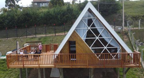 Exterior view, chale em campos do jordao - kublai chales in Vila Natal