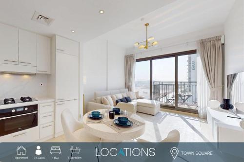 UNA Tower - Peaceful One Bedroom in Townsquare, Dubaj