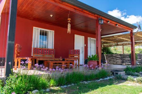 Cabaña Pacha Munaskka con vista al lago