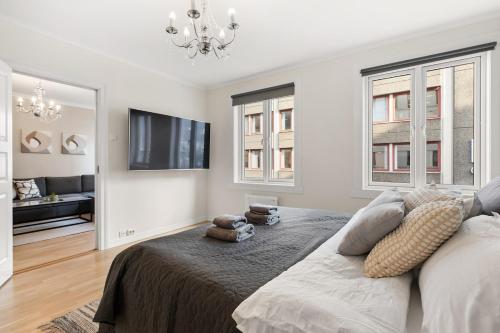 Luxury 4-Bedroom Apartment in Oslo's Heart - Walk to Major Attractions, Oslo (zdjęcie 4)