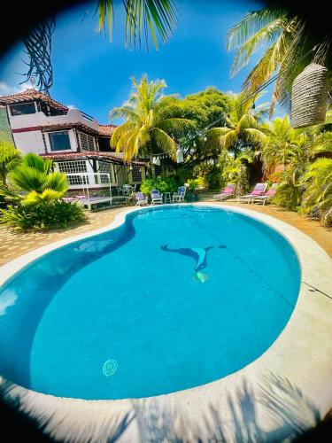 Swimming pool, Hermoso y unico chalet Duplex en Guarame, full equipo, con piscina privada y vistas a tan solo 2 min in Sabana de Guacuco