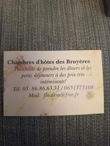 Chambres d'hôtes des Bruyères