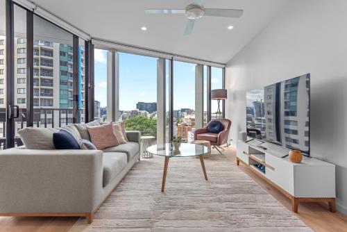 Spire - Stylish 2BR Apt - Pool, Parking & Views, Brisbane (fotografie 2)