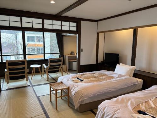 草津ホテルHoshitsukiyo Twin Room - No Bath, No Shower
