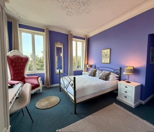 Large double room with balcony and panoramic view
