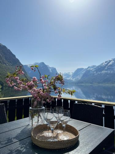 Kilátás, Flo Lake House in Mindresunde