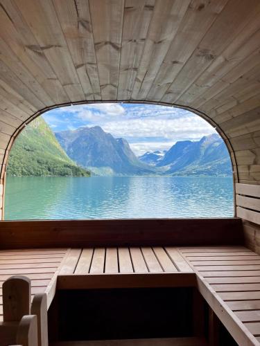Szauna, Flo Lake House in Mindresunde