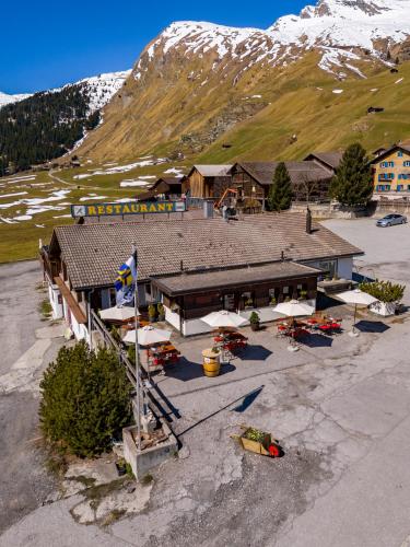 外部景觀, Gasthaus Rheinwaldstube in 斯普魯根