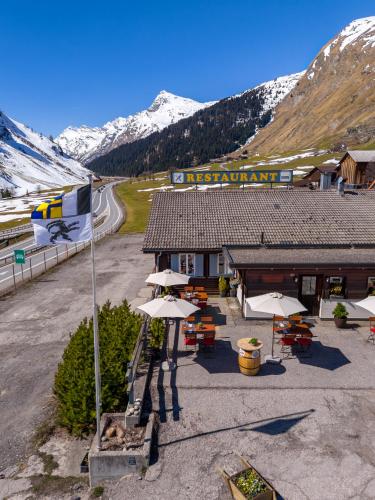 外部景觀, Gasthaus Rheinwaldstube in 斯普魯根