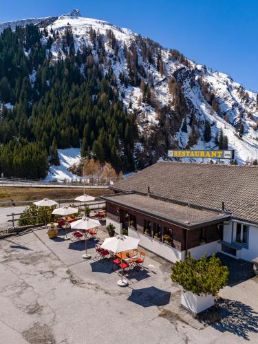 外部景觀, Gasthaus Rheinwaldstube in 斯普魯根