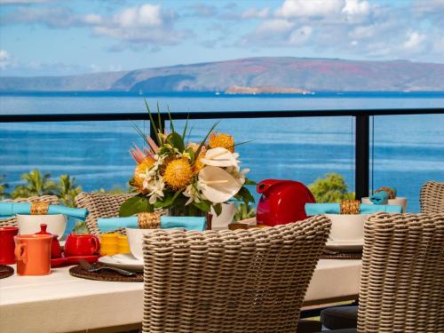 Penthouse Ocean Views, Top Tier Luxury! Sandcastles Suite L509 Sleeps 8!, Wailea