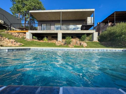 View of the lagoon and forest in Laguna del Sauce
