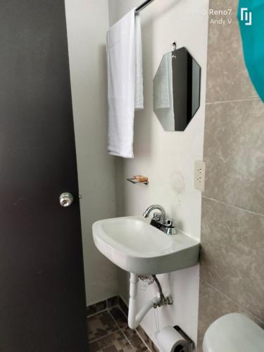 Badkamer, Campestre San Román (Campestre San Roman) in Eloxochitlán