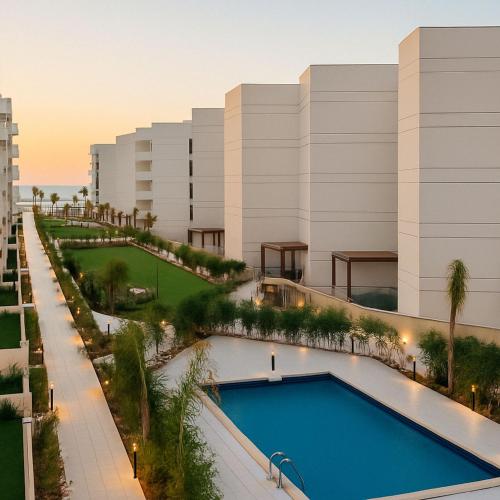 Bazén, Beachfront Chalet in Porto Said with Pool Ga in Port Said