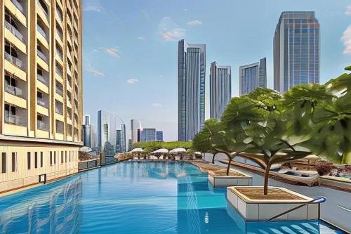 New Arabian -Address Emaar Fashion Avenue, Dubaj (zdjęcie 4)
