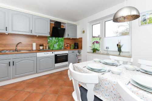 virtuve, Ferienhaus Moorgeist in Holtgast