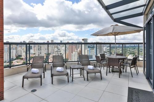 Balcony/terrace, Roomo Transamerica SP Pinheiros in Pinheiros