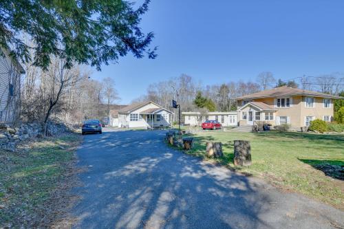 Shared Fire Pit and Kayaks Catskills Lake Retreat! in Mountain Dale