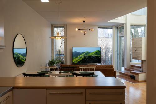 Architectural townhouse with sauna and patio, Helsinky