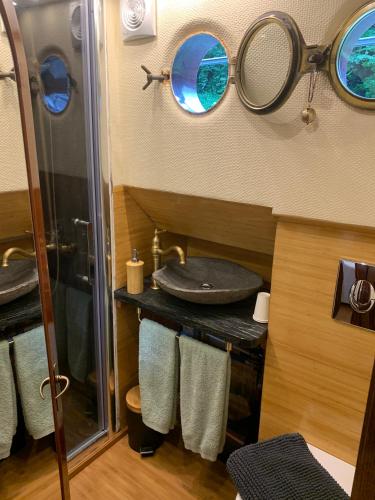 Vannas istaba, Péniche Wakaï - Chambres d'hôtes (Peniche Wakai - Chambres d'hotes) in Le Mas-d'Agenais