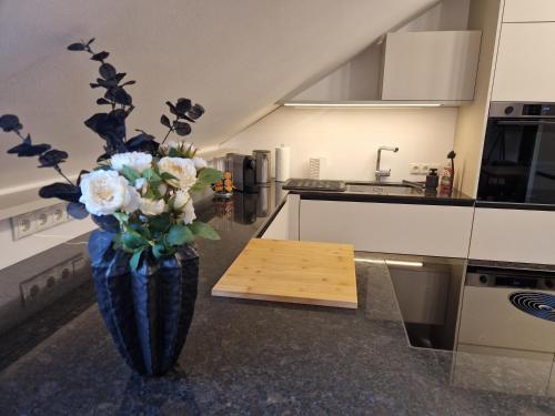 кухня, Ferienwohnung im Schlosshof in Мондзеє