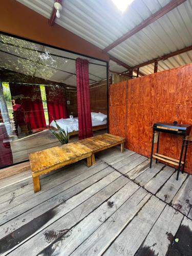 Balcony/terrace, Glamping finca la fortuna in Palicare