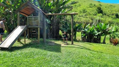 孔塞瓦托里亚 Pousada Rural Tres Lagos 酒店 餐厅