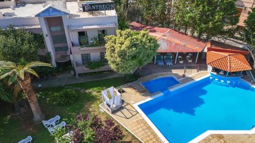 Swimming pool, Pantheon Hotel in Nikiforos Fokas