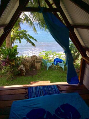 Utsikt, L'Auberge de jeunesse Tahiti Iti - Beach hostel in Mitirapa