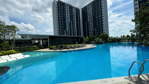 Swimming pool, Splash Mania Maya Bay Residence Blissful Nest Gamuda Cove in Bandar Gamuda Cove