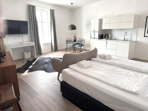 1 king bed, 1 sofa bed