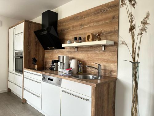 Cucina, Ferienwohnung Steuerbord 2 im Haus Quartier Sellin in Ostseebad Sellin
