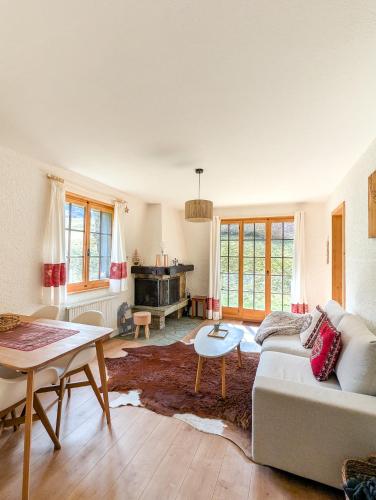 Rare, quite & central Apartment with Garden & Fireplace in Villars-sur-Ollon, Schweiz
