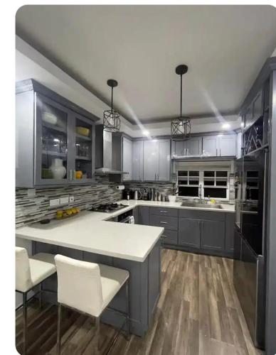 Kitchen, Cypress Suites in Saint Peter