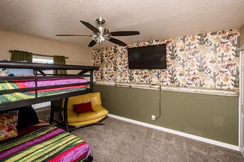 Desert Dreaming Pool Fire Pit Game Room