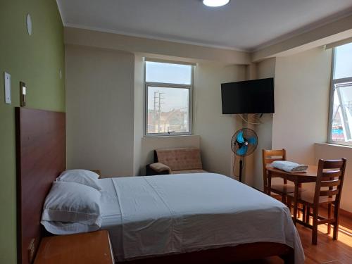 1 double bed
